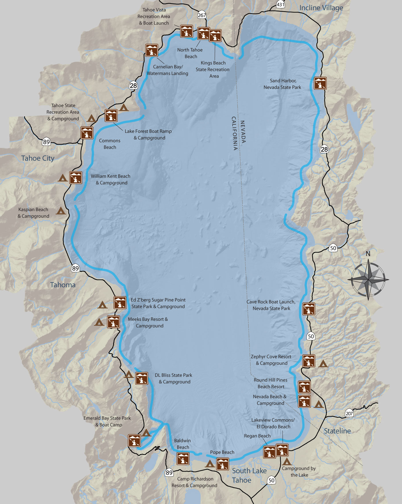 Lake Tahoe Weather And Wind Forecasts Lake Tahoe Water Trail